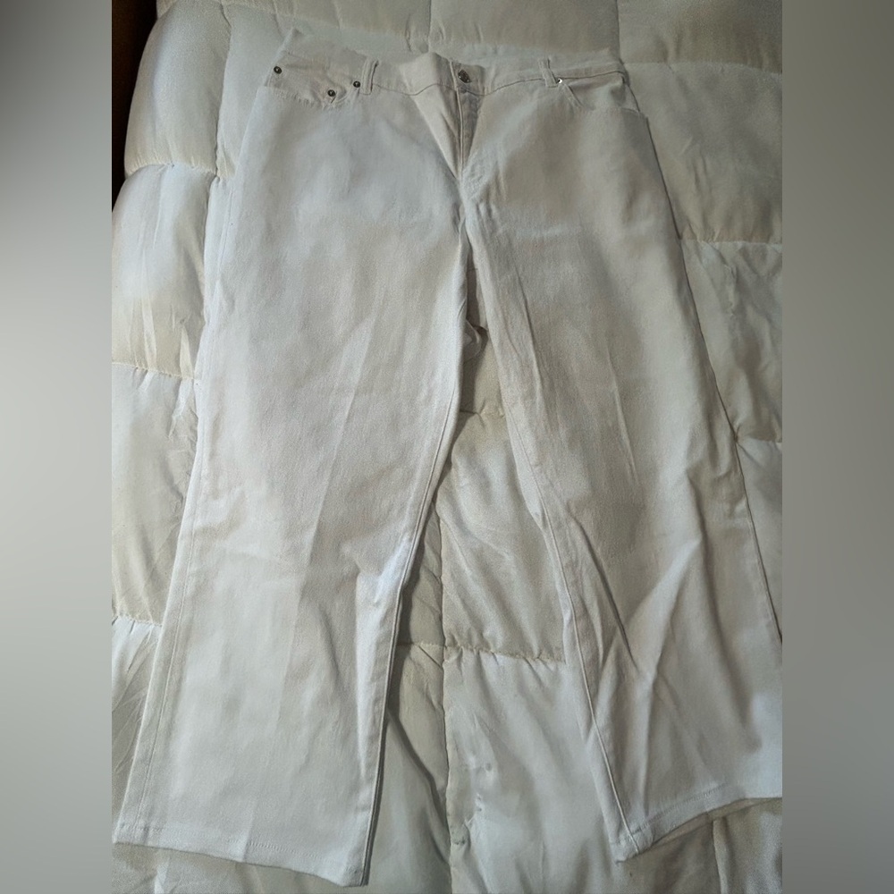 Lauren Ralph Lauren modern straight ankle white jeans